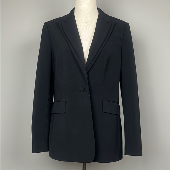 L.K. Bennett Loretta Classic Black Women's Blazer / Wool Blend /‎ SZ 8 - Picture 1 of 10
